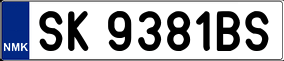 Trailer License Plate